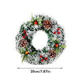 20cm/30cm/40cm Artificial Christmas Wreath Christmas Garland for Your Front Door Wedding Ceremony