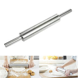 Stainless Steel Rolling Pin Non Stick Rolling Pin for Baking Dough Pizza Pie Baking Making Tool Kitchen Accessories