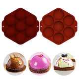7 Holes Sphere Silicone Mold for Chocolate Half Sphere Silicone Molds for Making Chocolate Cake Dome Mousse