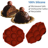 7 Holes Sphere Silicone Mold for Chocolate Half Sphere Silicone Molds for Making Chocolate Cake Dome Mousse