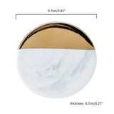 Gold Marble Coasters Ceramic Coaster Tea Cup Pad Table Mat Coaster Coffee Tea Cup Place Mats