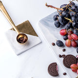 Gold Marble Coasters Ceramic Coaster Tea Cup Pad Table Mat Coaster Coffee Tea Cup Place Mats - Rear View