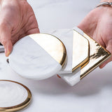 Gold Marble Coasters Ceramic Coaster Tea Cup Pad Table Mat Coaster Coffee Tea Cup Place Mats