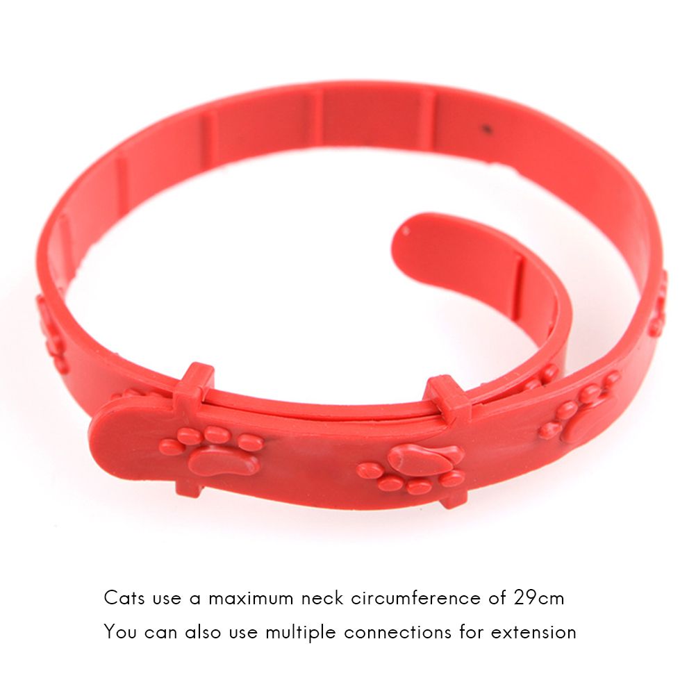 3 Pcs Red Adjustable Pet Cat Anti Flea Mite Tick Collar Cat Flea Prevention Collar Pet Supplies