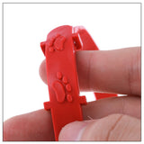 3 Pcs Red Adjustable Pet Cat Anti Flea Mite Tick Collar Cat Flea Prevention Collar Pet Supplies - Top-Down View