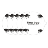 5 Pcs Flea Trap Stickers Round Sticky Fly Traps Dome Flea Trap Refill for Home Bedroom Pet House