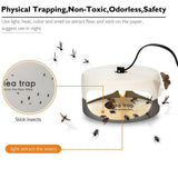 5 Pcs Flea Trap Stickers Round Sticky Fly Traps Dome Flea Trap Refill for Home Bedroom Pet House