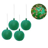 4pcs Hanging Fly Trap Ball Fruit Fly Catcher Sticky Trap Outdoor Pest Catcher for Garden Plants - Front View