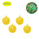 8pcs Hanging Fly Trap Ball Fruit Fly Catcher Sticky Trap Outdoor Pest Catcher for Garden Plants