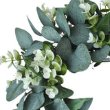 Artificial Green Wreath Wall Hanging Wreath Spring Door Decoration for Indoor Outdoor