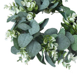 Artificial Green Wreath Wall Hanging Wreath Spring Door Decoration for Indoor Outdoor
