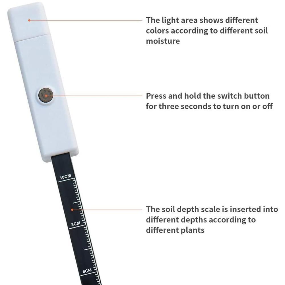 Plant Soil Moisture Meter Soil Humidity Tool for Indoor Plants Care Soil Tester Plant Water Meter Instant Reading