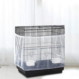 Bird Cage Cover Stretchy Nylon Parrot Cage Mesh Net Cover Shell Skirt Guard Bird Cage Accessories - Top-Down View