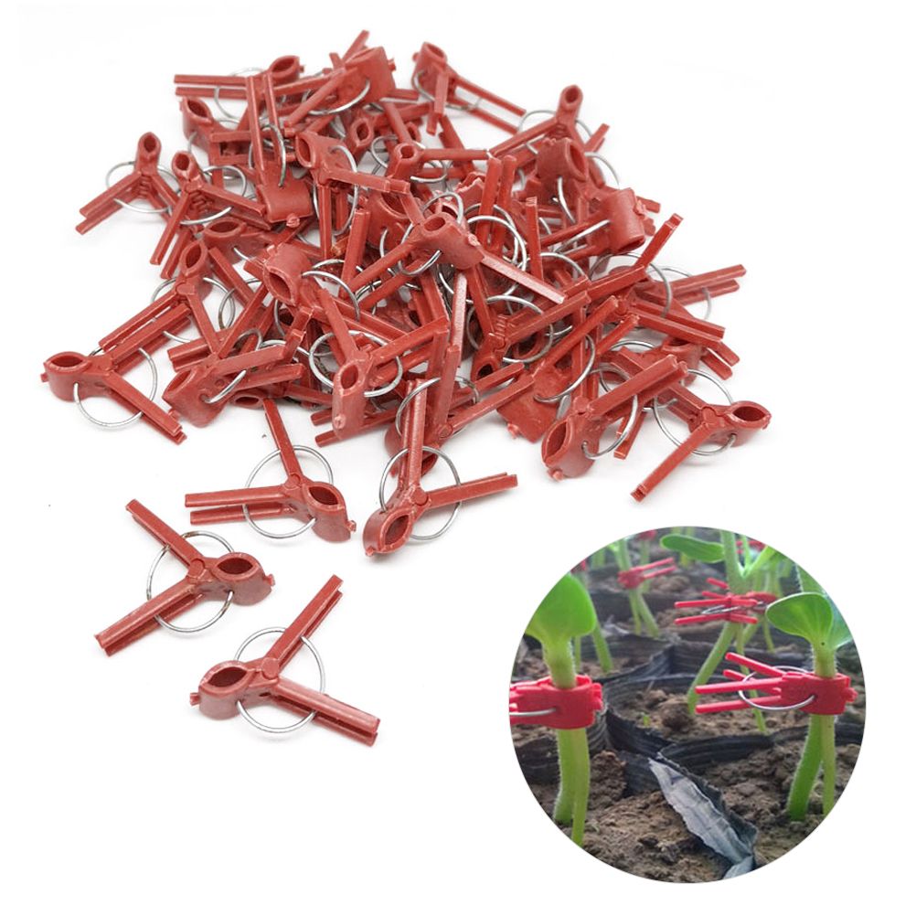 100PCS Plants Graft Clips Plastic Grafting Clips Practical Garden Plant Clips