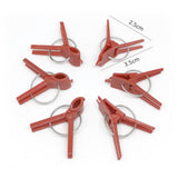 100PCS Plants Graft Clips Plastic Grafting Clips Practical Garden Plant Clips - Rear View
