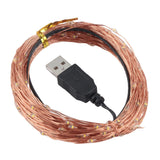 Fairy Lights USB Powered String Lights Holiday Lights Fairy String Lights for Party Wedding Festival Bedroom Table Decoration - Top-Down View