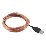 Fairy Lights USB Powered String Lights Holiday Lights Fairy String Lights for Party Wedding Festival Bedroom Table Decoration - 45-Degree Angle