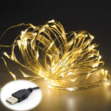Fairy Lights USB Powered String Lights Holiday Lights Fairy String Lights for Party Wedding Festival Bedroom Table Decoration
