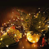 Fairy Lights USB Powered String Lights Holiday Lights Fairy String Lights for Party Wedding Festival Bedroom Table Decoration - Close-Up Angle