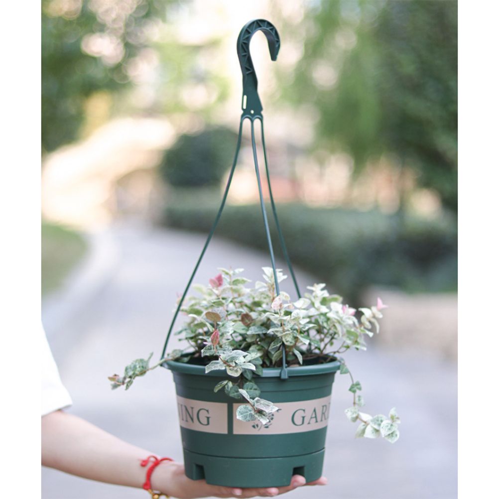 Garden Hanging Pot Plastic Hanging Flower Pot Plant Hanger with Hook