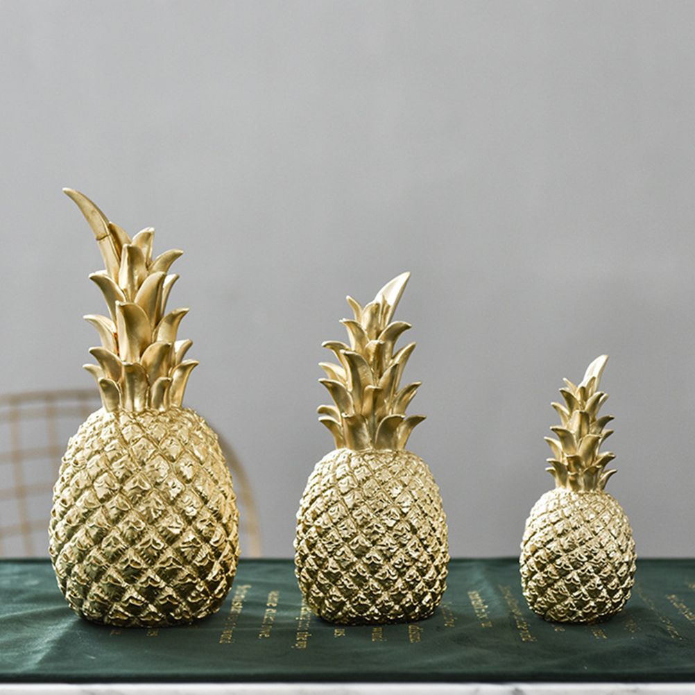 Nordic Modern Resin Pineapple Decor Living Room Wine Cabinet Window Desktop Home Decoration