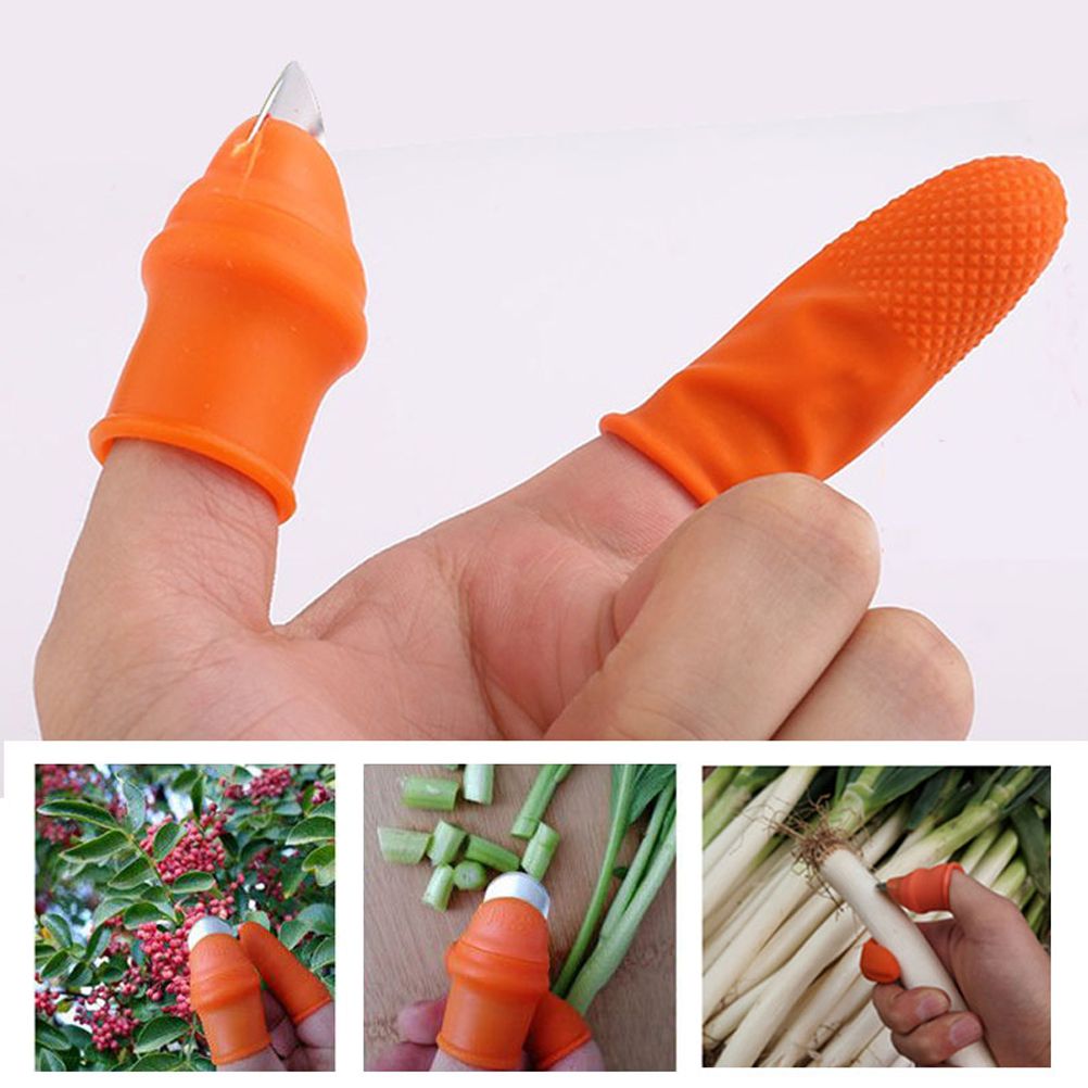 Picking Thumb Cutter Finger Sleeve Set Picking Tool for Harvesting Plant Gardening Fruit Vegetable Picker