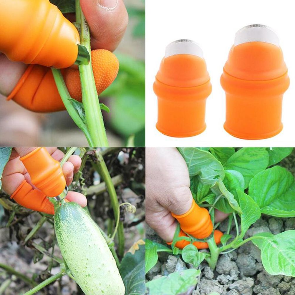Picking Thumb Cutter Finger Sleeve Set Picking Tool for Harvesting Plant Gardening Fruit Vegetable Picker