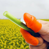 Picking Thumb Cutter Finger Sleeve Set Picking Tool for Harvesting Plant Gardening Fruit Vegetable Picker - Rear View
