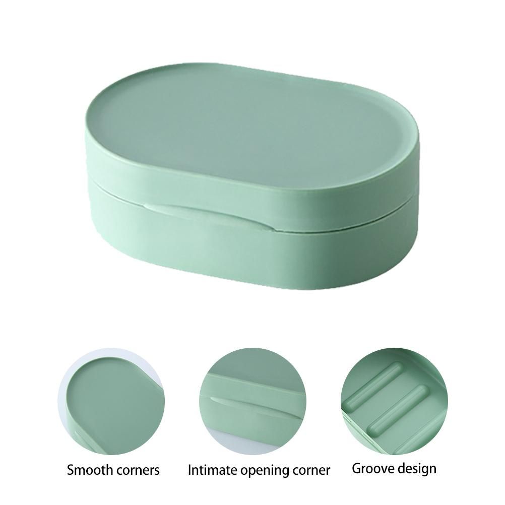 Travel Soap Case Box Holder with Lid Portable Leak Proof Soap Dish Container Soap Box Holder for Home Shower Outdoor Camping