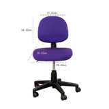 2 Pcs Universal Computer Office Chair Backrest Cover Protective Stretchable Rotating Drafting Chair Slipcover - Side View