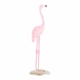 Cute Resin Pink Flamingo Ornament Tabletop Decoration Living Room Decoration Cake Decor - Front View