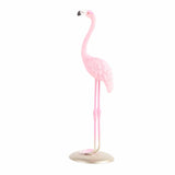 Cute Resin Pink Flamingo Ornament Tabletop Decoration Living Room Decoration Cake Decor - Side View