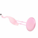 Cute Resin Pink Flamingo Ornament Tabletop Decoration Living Room Decoration Cake Decor - Low Angle