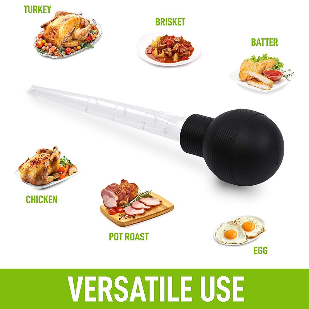 Turkey Oil Dropper with Brush Chicken Barbecue Food Baster Barbecue Pipe Kitchen Cooking Gadgets