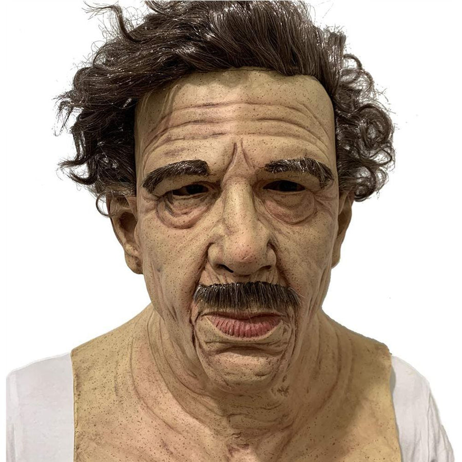 Halloween Latex Old Man Face Cover Halloween Fancy Dress Head for Masquerade Realistic Headgear
