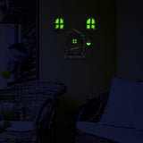Miniature Fairy Elf Home Door Windows and Chandelier Luminous Tree Decor Art Decorations In The Dark - Top-Down View