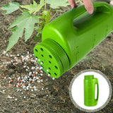 Hand Held Adjustable Watering Jug Fertilizer Bottle Fertilizer Salt Spreader With Shovel - Side View