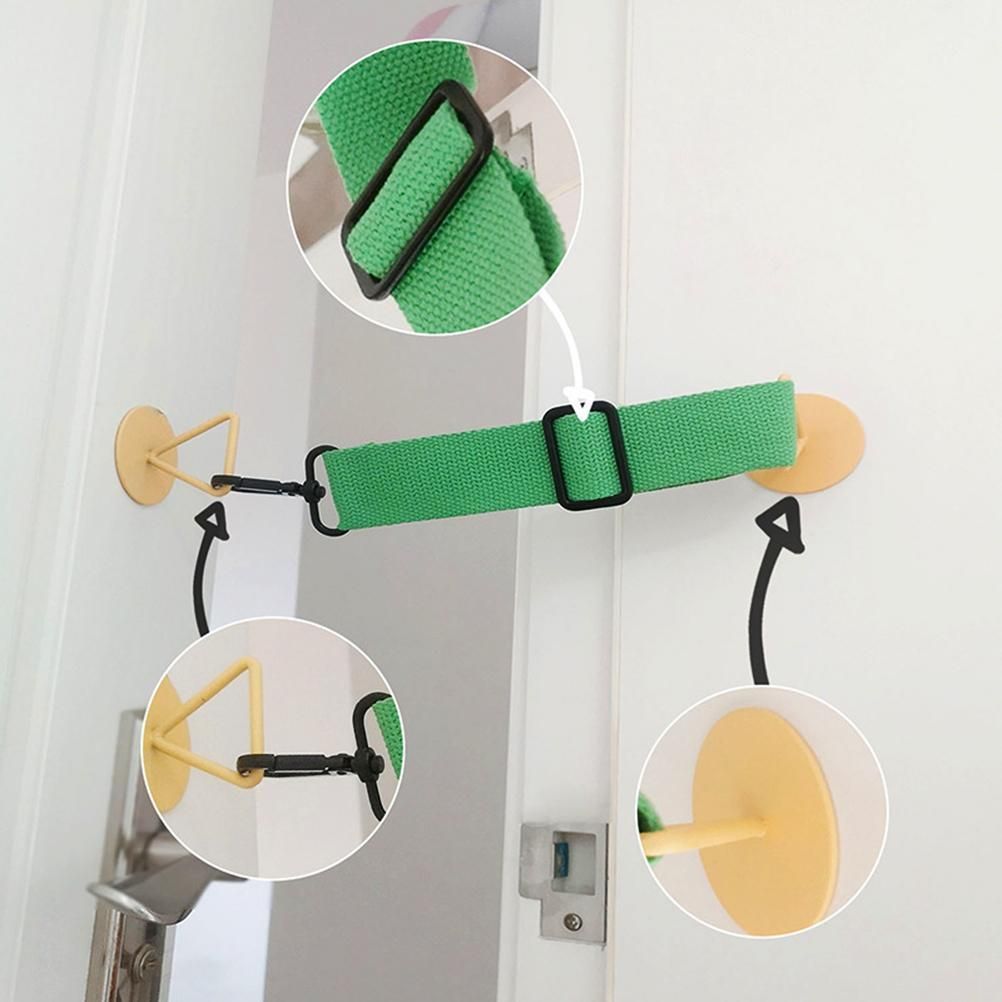 Punch Free Adjustable Pet Door Strap Dog Cat Door Strap Quick Release Door Strap