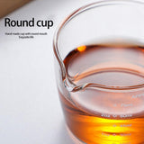 Glass Milk Cup Glass Measuring Cup with Handle Clear Scale Baking Milk Cup for Kitchen Accessories