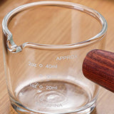 Glass Milk Cup Glass Measuring Cup with Handle Clear Scale Baking Milk Cup for Kitchen Accessories - Top-Down View