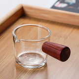 Glass Milk Cup Glass Measuring Cup with Handle Clear Scale Baking Milk Cup for Kitchen Accessories - Rear View