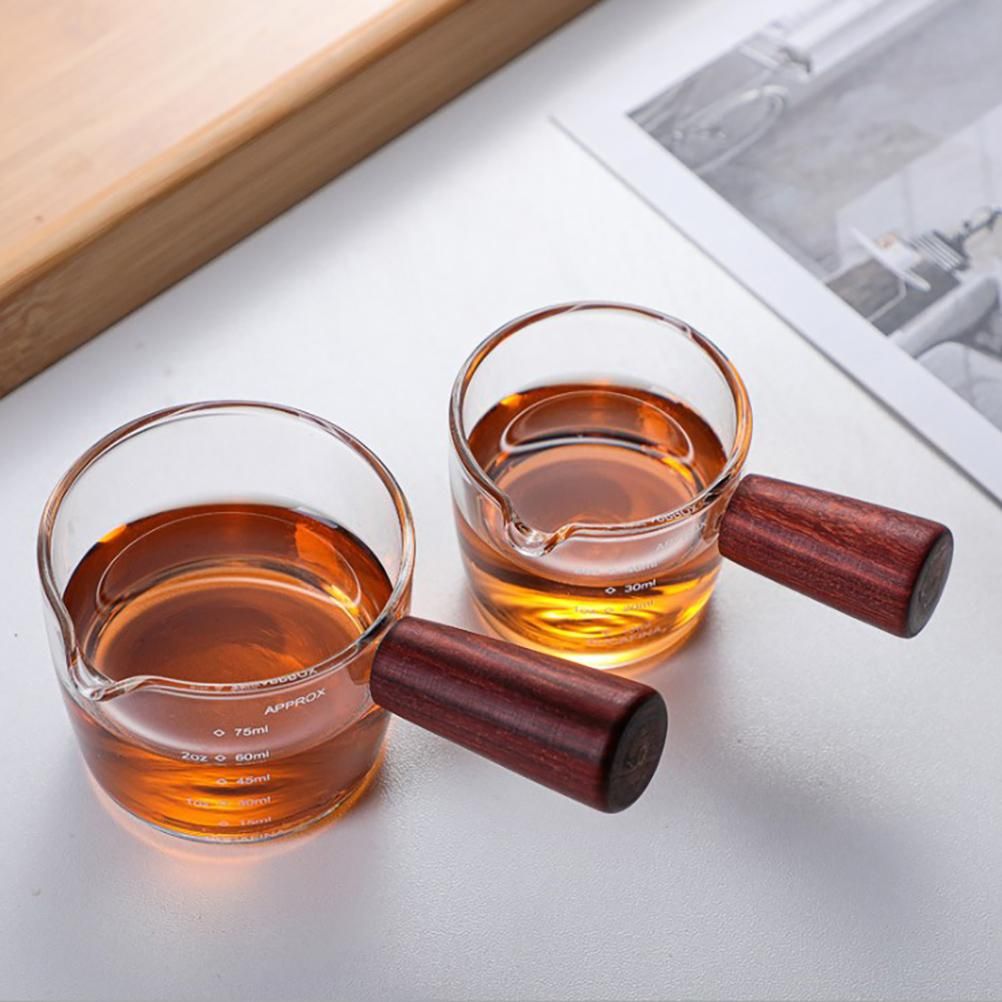 Glass Milk Cup Glass Measuring Cup with Handle Clear Scale Baking Milk Cup for Kitchen Accessories
