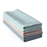 Special Fish Scale Rag For Glass Cleaning No Traces Housework Cleaning Cloth Kitchen Oil Removal Non Marking Absorbent Non Linting Towel - Front View