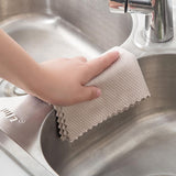 Special Fish Scale Rag For Glass Cleaning No Traces Housework Cleaning Cloth Kitchen Oil Removal Non Marking Absorbent Non Linting Towel - Extra Image