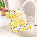 Home Kitchen Gas Stove Folding Oil Baffle Aluminum Foil Baffle Fried Cooking Oil Proof Splash Proof Baffle - Side View