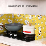 Home Kitchen Gas Stove Folding Oil Baffle Aluminum Foil Baffle Fried Cooking Oil Proof Splash Proof Baffle