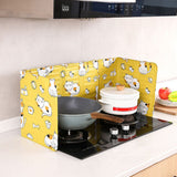 Home Kitchen Gas Stove Folding Oil Baffle Aluminum Foil Baffle Fried Cooking Oil Proof Splash Proof Baffle