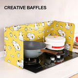 Home Kitchen Gas Stove Folding Oil Baffle Aluminum Foil Baffle Fried Cooking Oil Proof Splash Proof Baffle