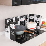 Aluminum Foldable Kitchen Gas Stove Oil Baffle Plate Kitchen Frying Pan Oil Splash Protection Screen - Extra Image