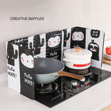 Aluminum Foldable Kitchen Gas Stove Oil Baffle Plate Kitchen Frying Pan Oil Splash Protection Screen